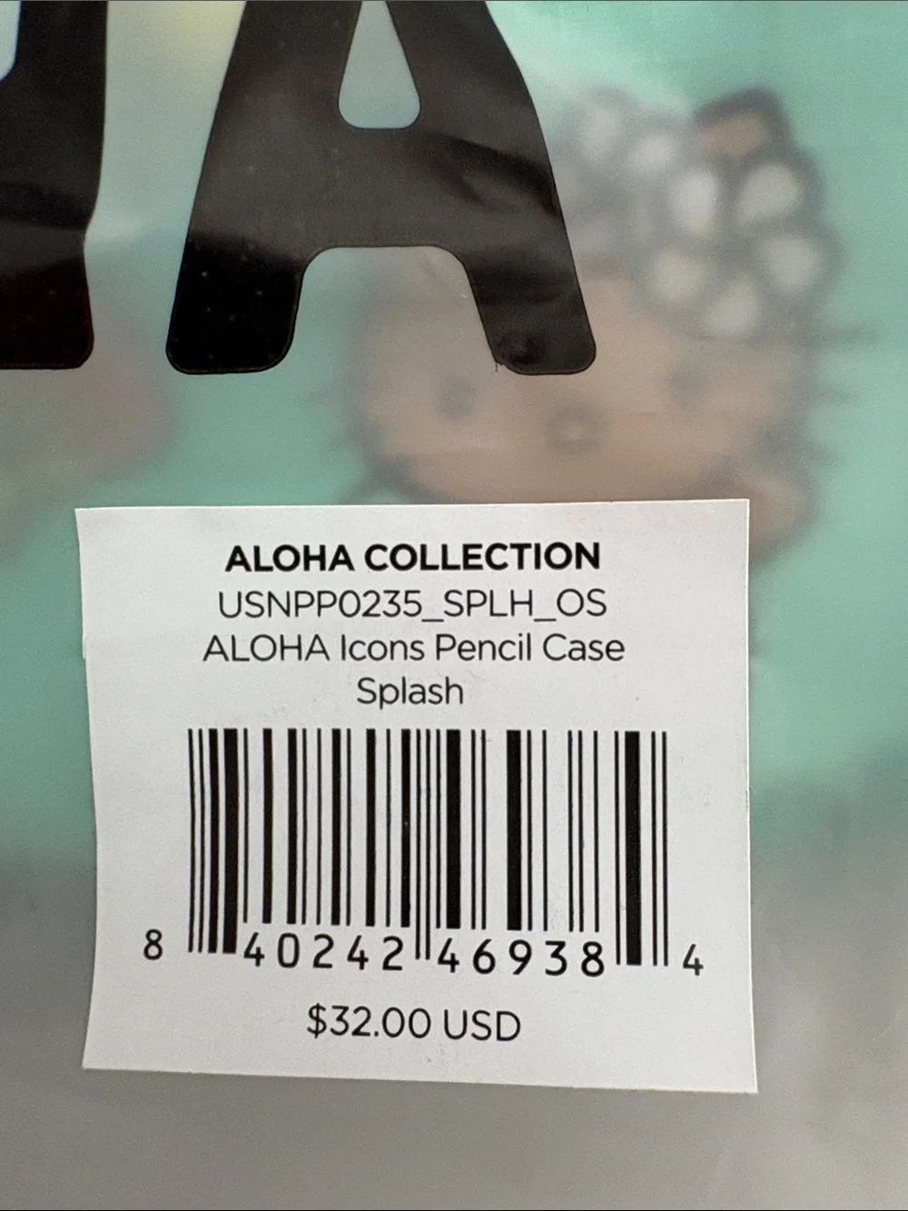 ALOHA Collection Hello Kitty Hawaii Exclu. Nylon Pencil Case Aloha Icons Splash